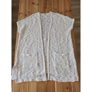 Aeropostale Tokyo Darling Boho Open Front Cardigan Medium M Off White